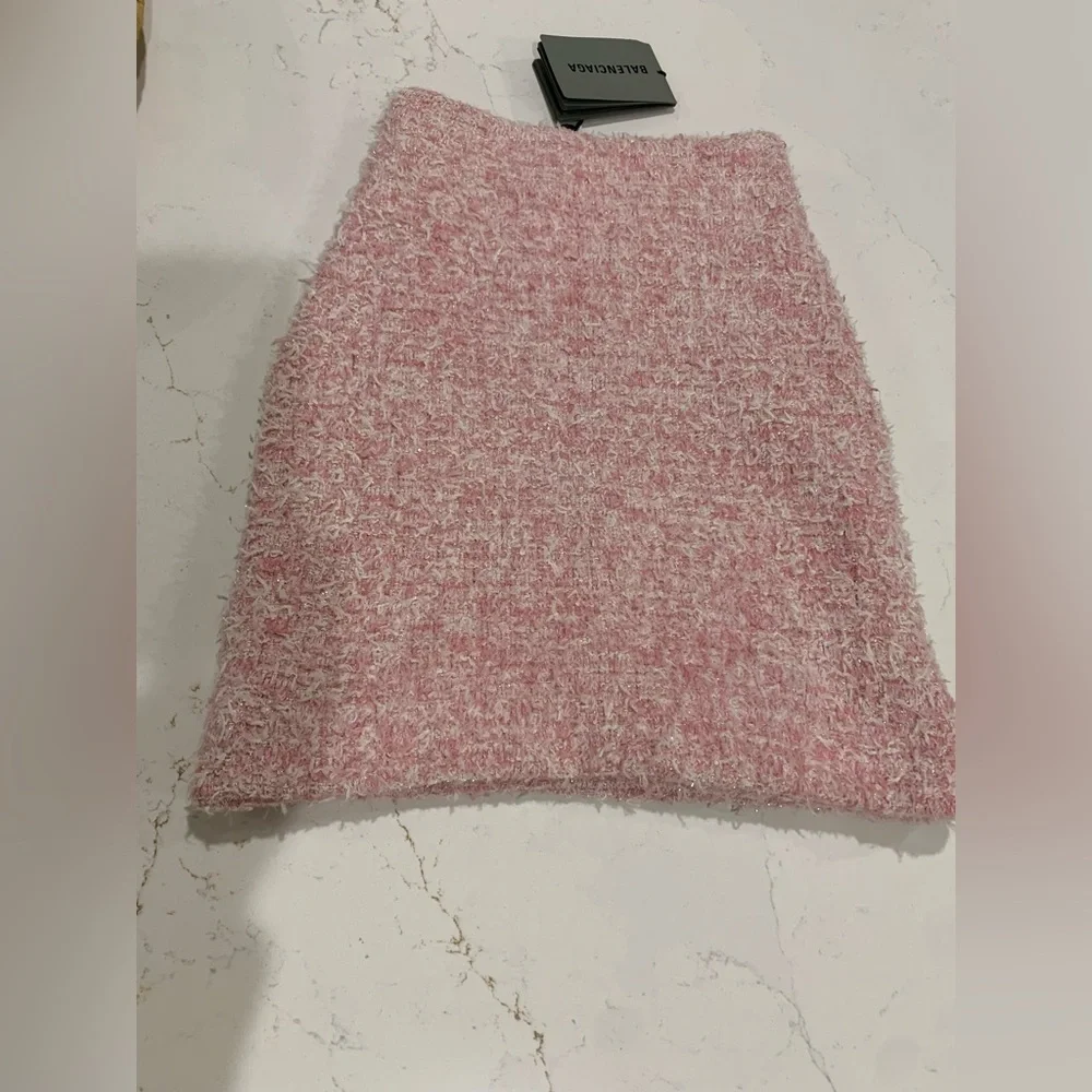 Balenciaga Cotton Tweed Mini Skirt Size XS